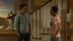 Nate Kinski, Aaron Brennan in Neighbours Episode 