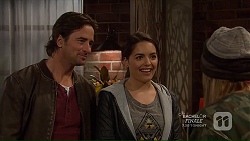 Brad Willis, Paige Novak, Piper Willis in Neighbours Episode 