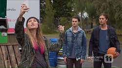Piper Willis, Ben Kirk, Tyler Brennan in Neighbours Episode 