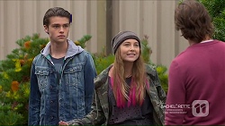 Ben Kirk, Piper Willis, Brad Willis in Neighbours Episode 7215