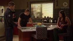 Mark Brennan, Tyler Brennan, Paige Smith in Neighbours Episode 7216