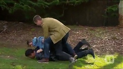 Lenny Macey, Tyler Brennan, Mark Brennan in Neighbours Episode 7217