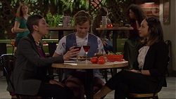 Jan Barton, Daniel Robinson, Imogen Willis in Neighbours Episode 