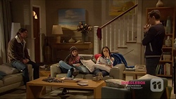 Brad Willis, Piper Willis, Imogen Willis, Josh Willis in Neighbours Episode 