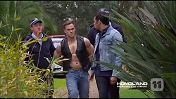 Const. Ian McKay, Aaron Brennan, Nate Kinski in Neighbours Episode 7226