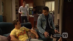 Aaron Brennan, Mark Brennan, Nate Kinski in Neighbours Episode 7227