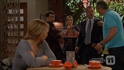 Steph Scully, Liam Barnett, Amy Williams, Paul Robinson, Karl Kennedy in Neighbours Episode 