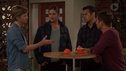 Daniel Robinson, Tyler Brennan, Nate Kinski, Mark Brennan in Neighbours Episode 7228