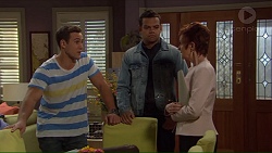 Aaron Brennan, Nate Kinski, Susan Kennedy in Neighbours Episode 7228