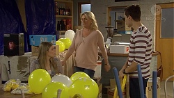 Amber Turner, Lauren Turner, Josh Willis in Neighbours Episode 