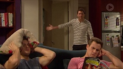 Tyler Brennan, Mark Brennan, Aaron Brennan in Neighbours Episode 7230