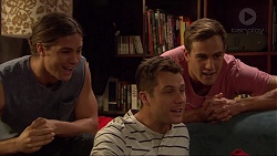 Tyler Brennan, Mark Brennan, Aaron Brennan in Neighbours Episode 