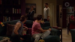 Paige Smith, Mark Brennan, Tyler Brennan, Aaron Brennan in Neighbours Episode 7230