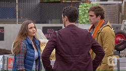 Amy Williams, Liam Barnett, Kyle Canning in Neighbours Episode 7232