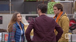 Amy Williams, Liam Barnett, Kyle Canning in Neighbours Episode 