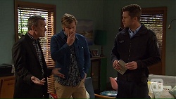 Paul Robinson, Daniel Robinson, Mark Brennan in Neighbours Episode 7232