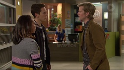 Imogen Willis, Josh Willis, Daniel Robinson in Neighbours Episode 