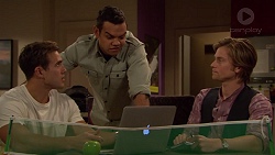 Aaron Brennan, Nate Kinski, Daniel Robinson in Neighbours Episode 7242