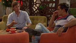 Daniel Robinson, Aaron Brennan in Neighbours Episode 