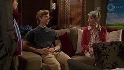 Jimmy Williams, Daniel Robinson, Hilary Robinson in Neighbours Episode 7249