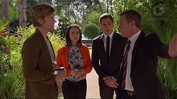 Daniel Robinson, Imogen Willis, Aaron Brennan, Paul Robinson in Neighbours Episode 