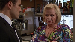 Aaron Brennan, Sheila Canning in Neighbours Episode 