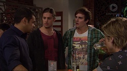 Nate Kinski, Tyler Brennan, Kyle Canning, Daniel Robinson in Neighbours Episode 