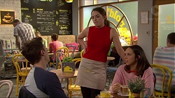 Josh Willis, Paige Novak, Imogen Willis in Neighbours Episode 