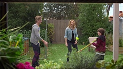 Daniel Robinson, Steph Scully, Jimmy Williams in Neighbours Episode 