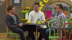 Tyler Brennan, Mark Brennan, Aaron Brennan in Neighbours Episode 