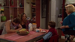 Kyle Canning, Amy Williams, Jimmy Williams, Sheila Canning in Neighbours Episode 