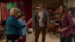 Sheila Canning, Jimmy Williams, Kyle Canning, Amy Williams in Neighbours Episode 