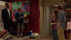 Paul Robinson, Sheila Canning, Amy Williams, Kyle Canning in Neighbours Episode 7264