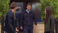 Tyler Brennan, Mark Brennan, Paige Novak in Neighbours Episode 