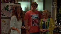Amy Williams, Kyle Canning, Sheila Canning in Neighbours Episode 