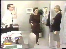 Paul Robinson, Gail Robinson, Jane Harris in Neighbours Episode 