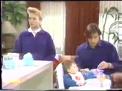 Bronwyn Davies, Jamie Clarke, Mike Young in Neighbours Episode 0774