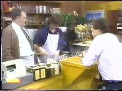 Harold Bishop, Mike Young, Des Clarke in Neighbours Episode 