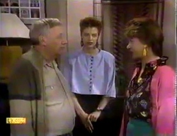 Rob Lewis, Gail Robinson, Gloria Lewis in Neighbours Episode 