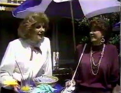 Madge Bishop, Gloria Lewis in Neighbours Episode 