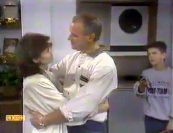 Beverly Robinson, Jim Robinson, Todd Landers in Neighbours Episode 