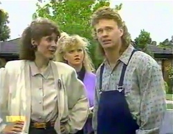 Beverly Robinson, Sharon Davies, Henry Ramsay in Neighbours Episode 