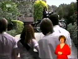 Pam Willis, Danni Stark, Cody Willis, Brett Stark, Michael Martin in Neighbours Episode 