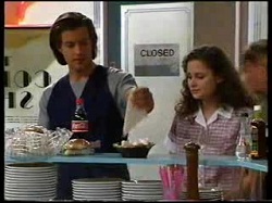 Drew Kirk, Caitlin Atkins in Neighbours Episode 