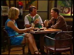 Ruth Wilkinson, Geoff Burke, Ben Atkins in Neighbours Episode 3048