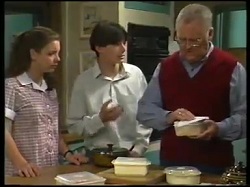 Hannah Martin, Paul McClain, Harold Bishop in Neighbours Episode 