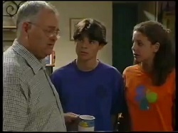 Harold Bishop, Paul McClain, Hannah Martin in Neighbours Episode 