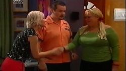 Sindi Watts, Toadie Rebecchi, Genevieve "Eva" Doyle in Neighbours Episode 