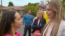Imogen Willis, Brad Willis, Lauren Turner, Amber Turner in Neighbours Episode 