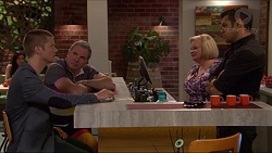 Daniel Robinson, Karl Kennedy, Sheila Canning, Nate Kinski in Neighbours Episode 7276